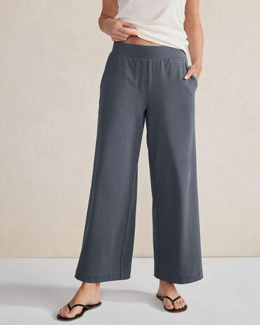 Haven Wideleg, Women's Graphite Velour Pants