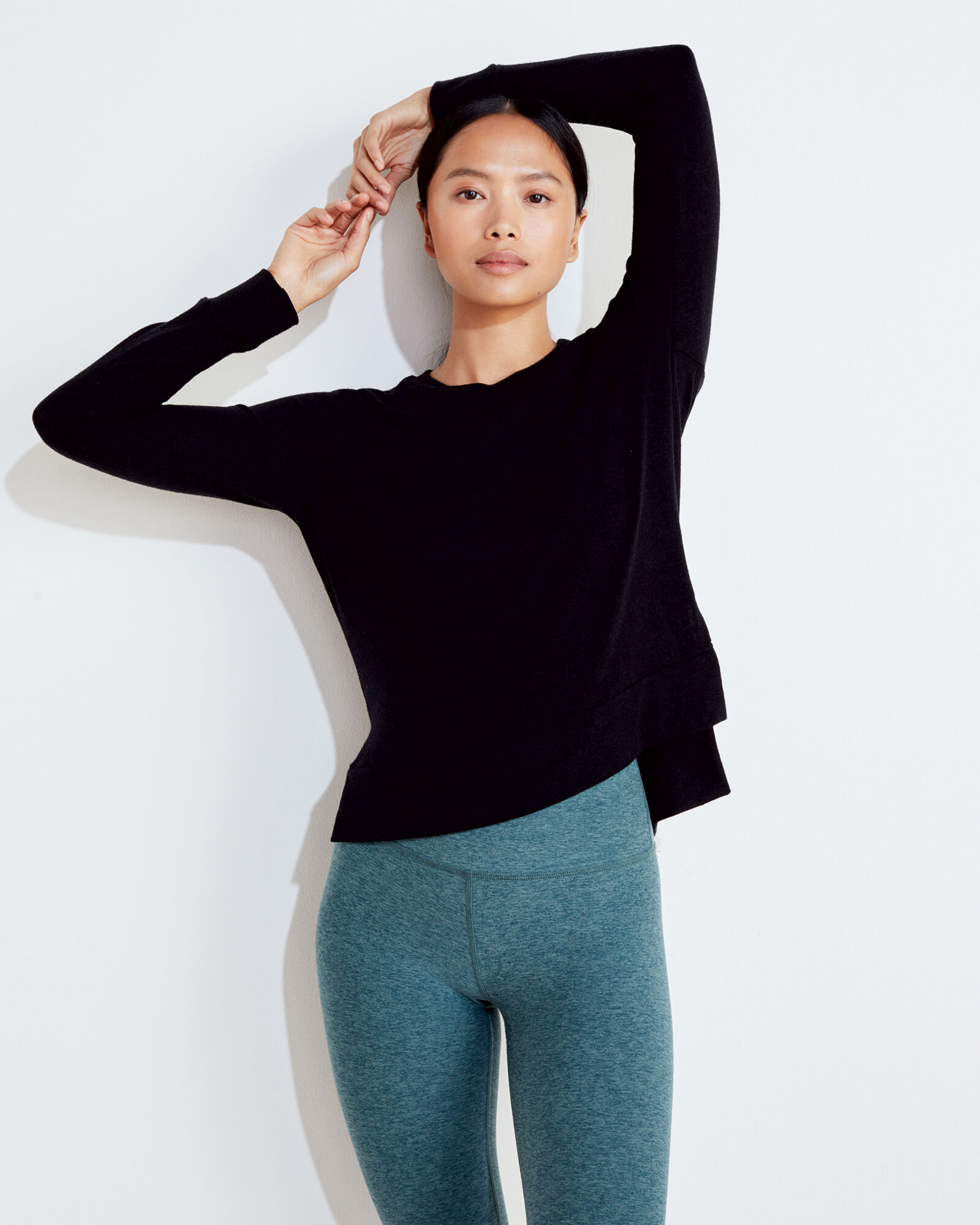 Beyond Yoga Side Slit Long Sleeve Pullover | Haven Well Within