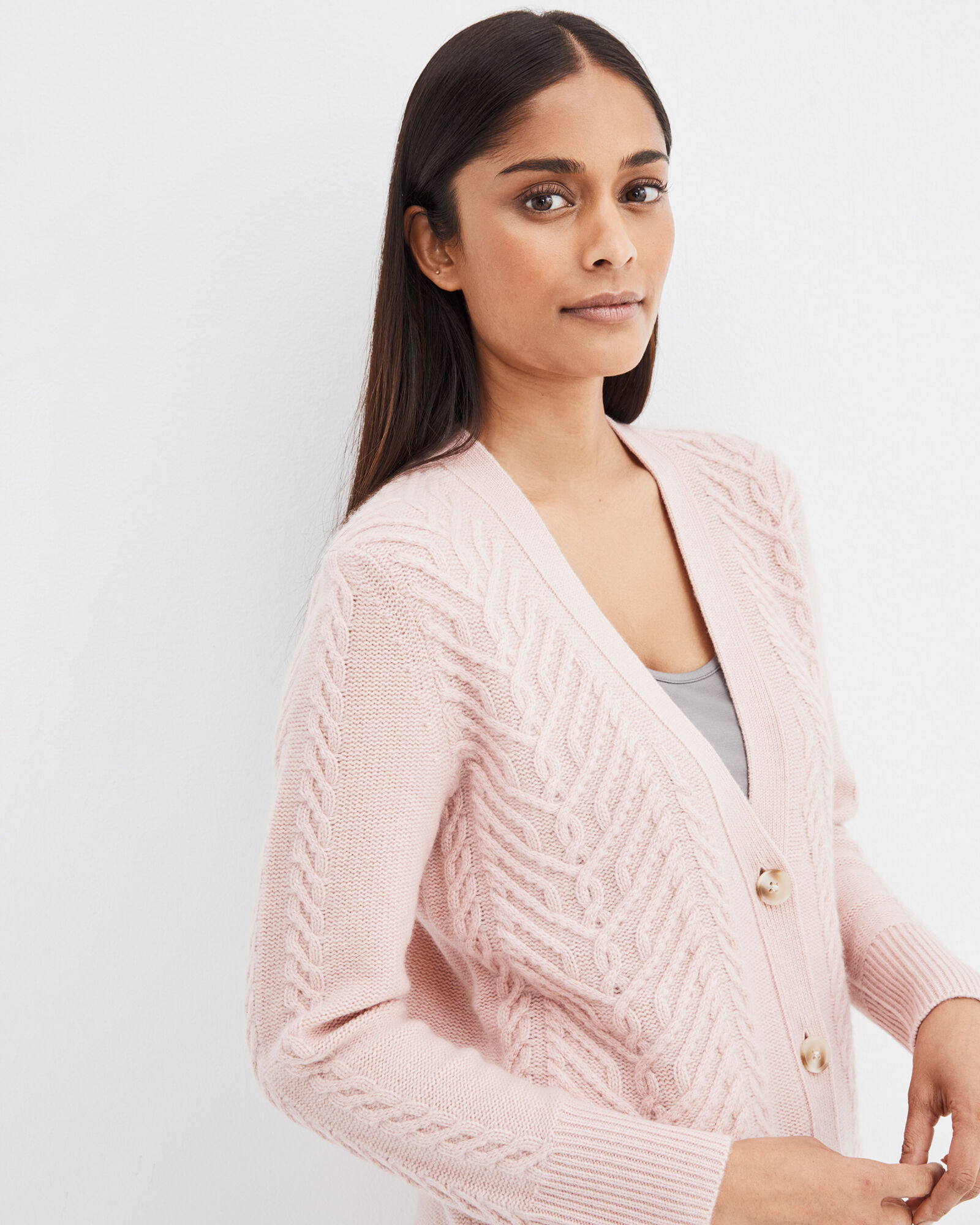 Cashmere Cable Knit Cardigan | Haven Well Within