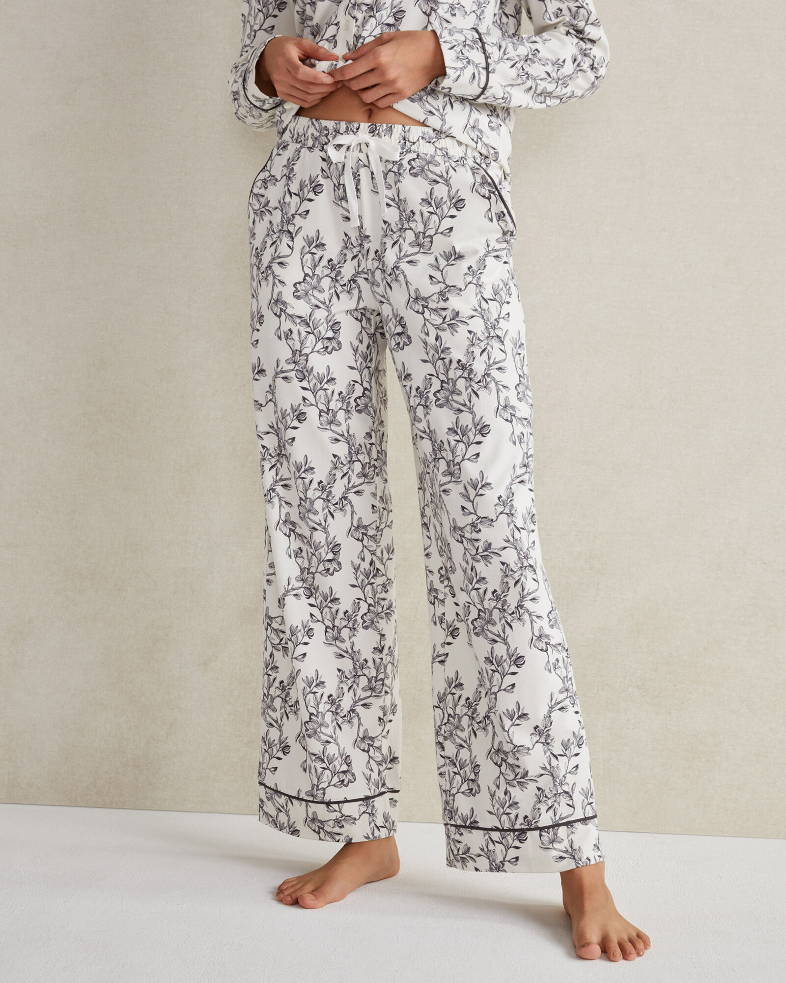 Organic Cotton Jersey Magnolia Pajama Pants | Haven Well Within