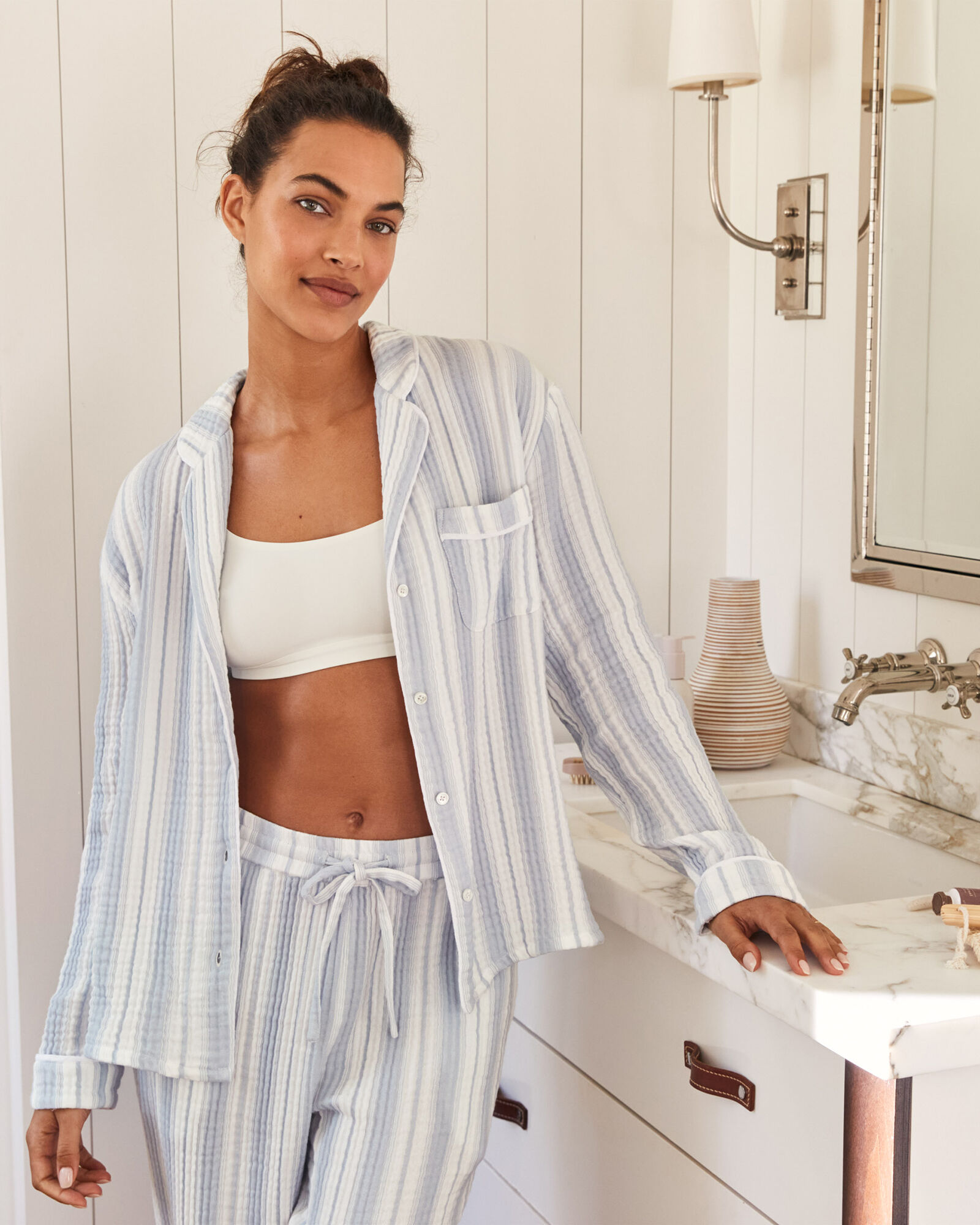 Experience the Ultimate Comfort of 100% Cotton Gauze Pajamas