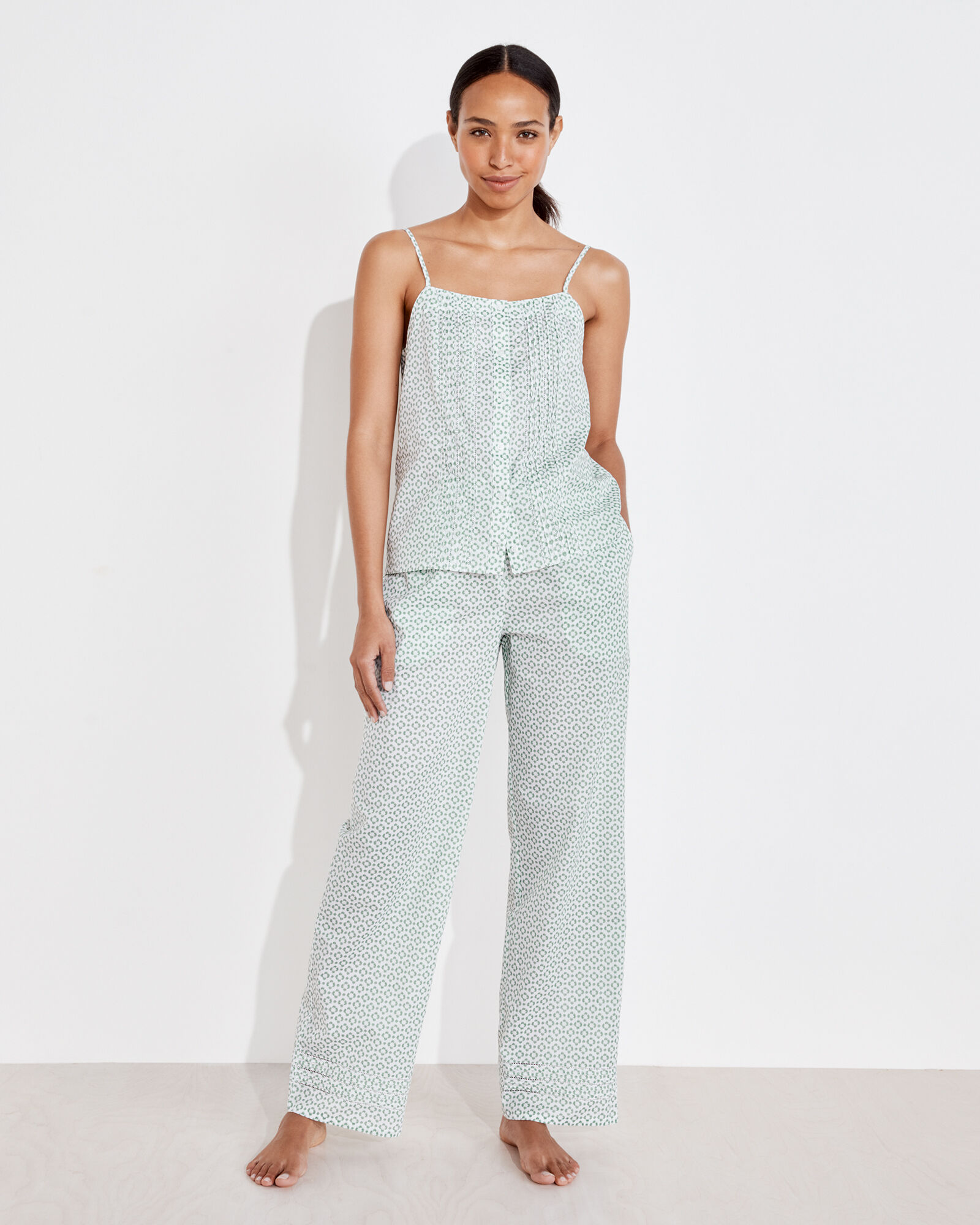 Organic Cotton Lawn Ikat Sleep Pants | Haven Well Within