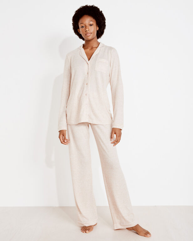 Brushed Featherweight Knit Pajama Shirt | Haven Well Within