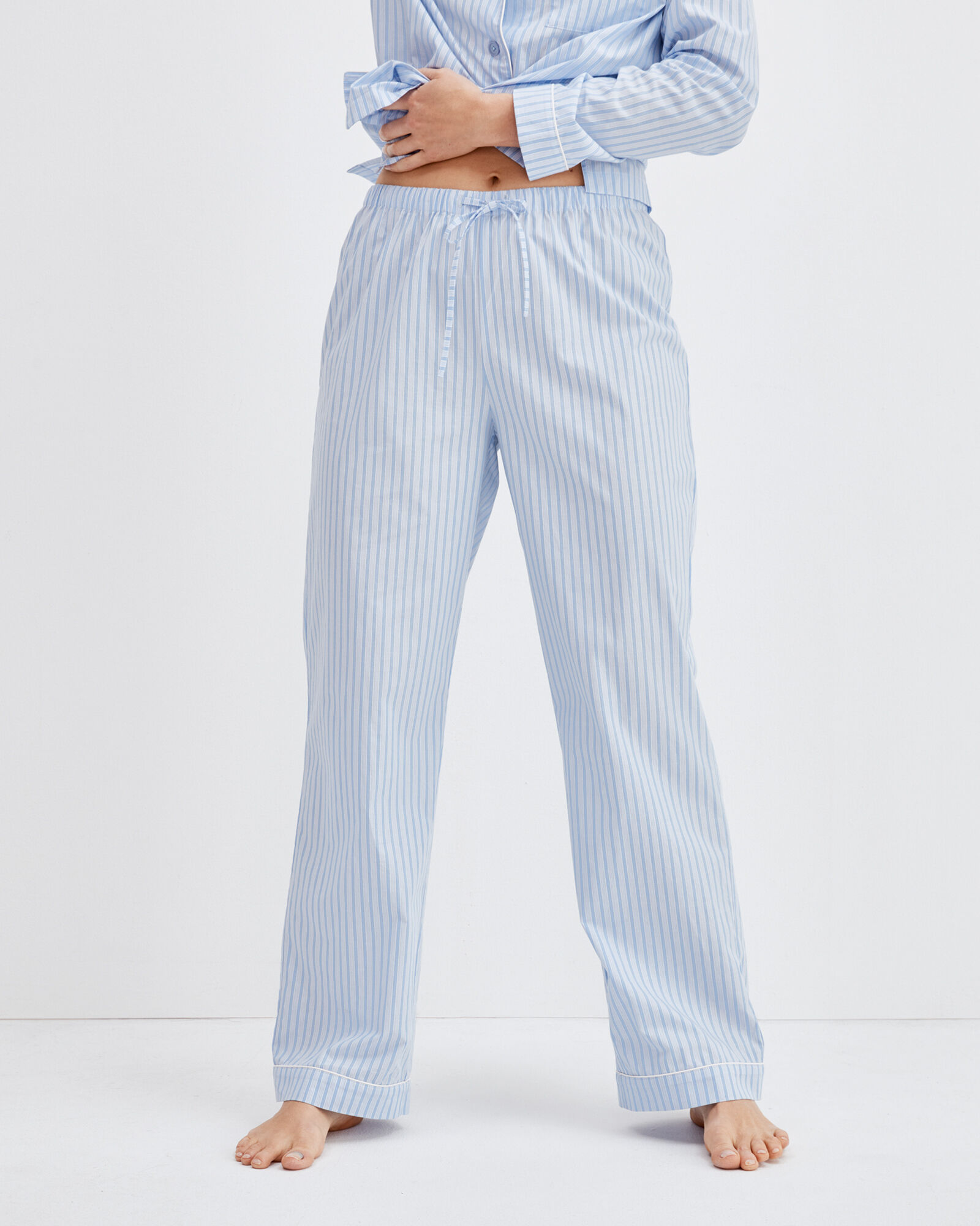 Lightweight Organic Cotton Poplin Pajama Pants