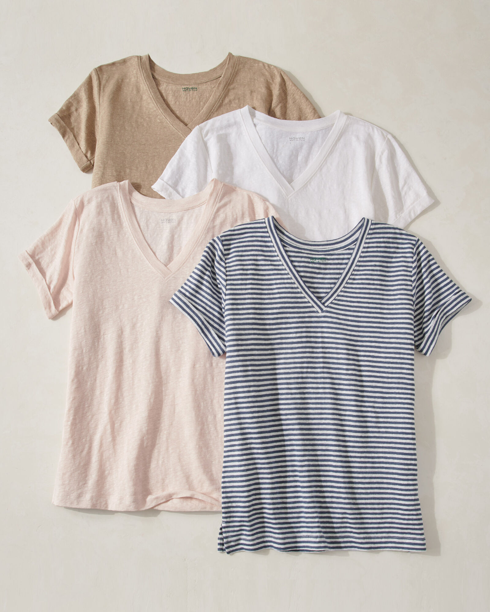Within Linen Tee Haven Jersey Well V-Neck |
